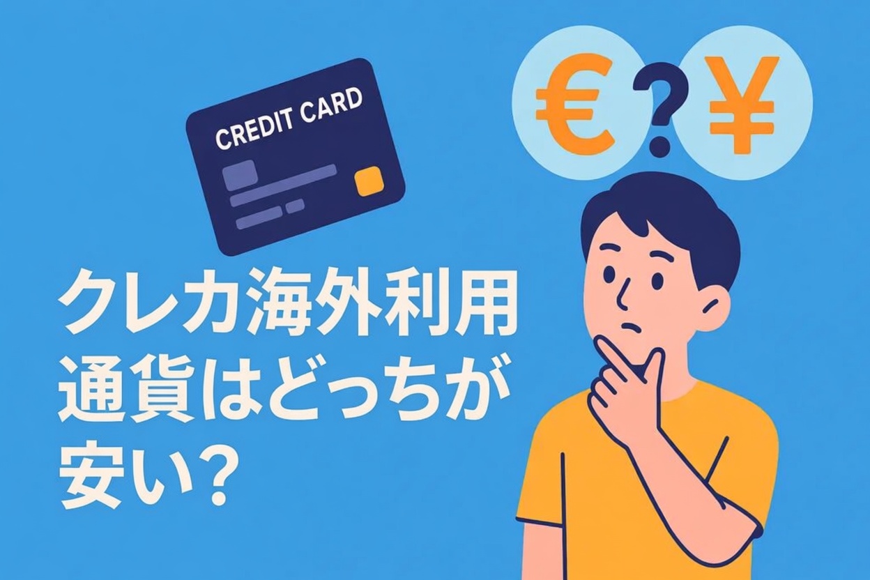 海外でクレカを使う時の「現地通貨」か「日本円」か。どっちが安い?