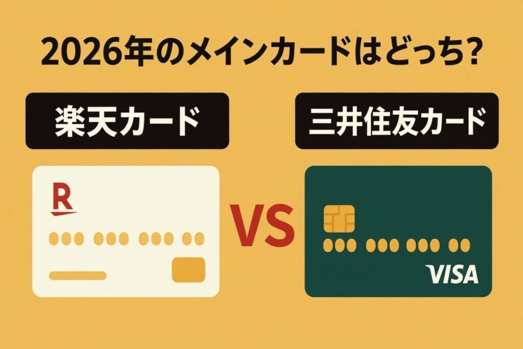 楽天カード vs 三井住友カード。2026年、メインカードにするならどっち？