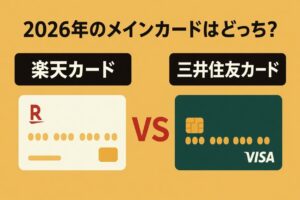 楽天カード vs 三井住友カード。2026年、メインカードにするならどっち？