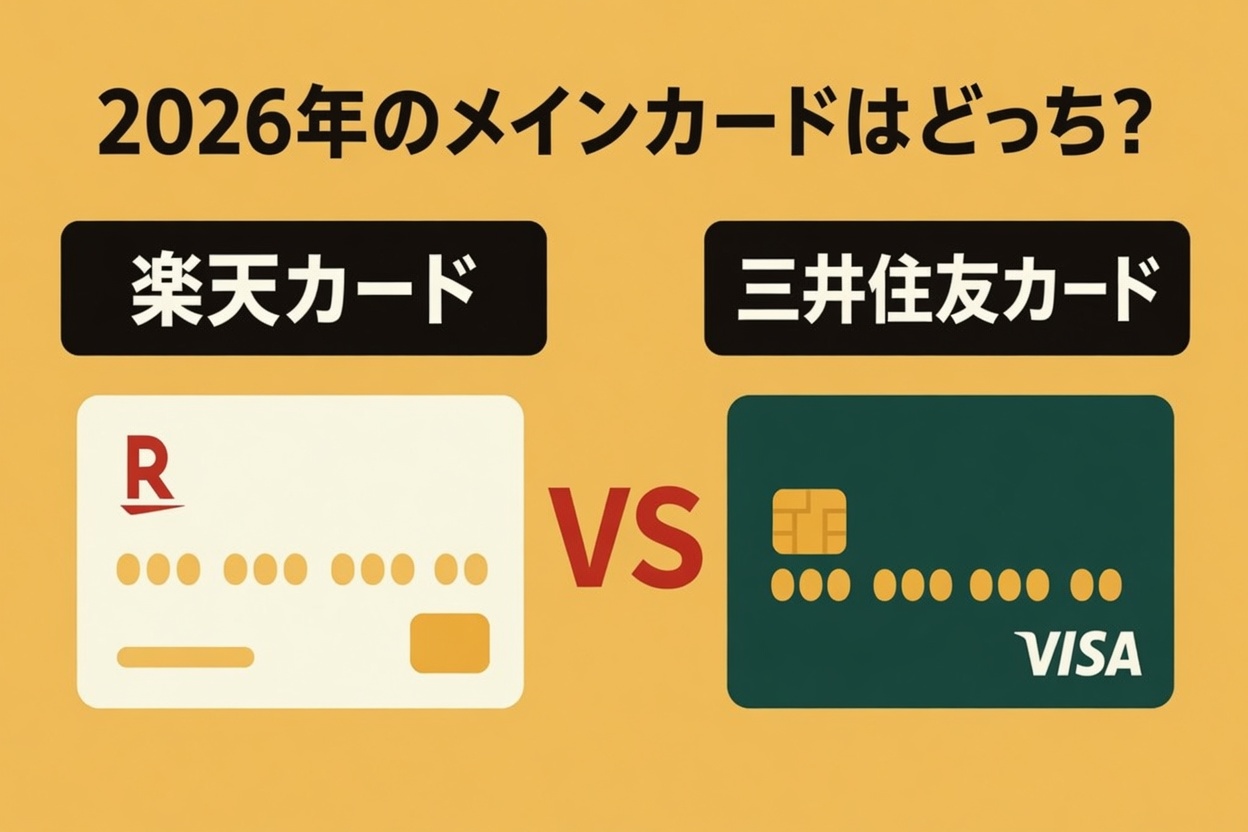 楽天カード vs 三井住友カード。2026年、メインカードにするならどっち？