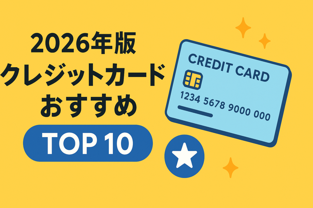 【2026年最新】クレジットカードおすすめランキングTOP10！究極の1枚を厳選
