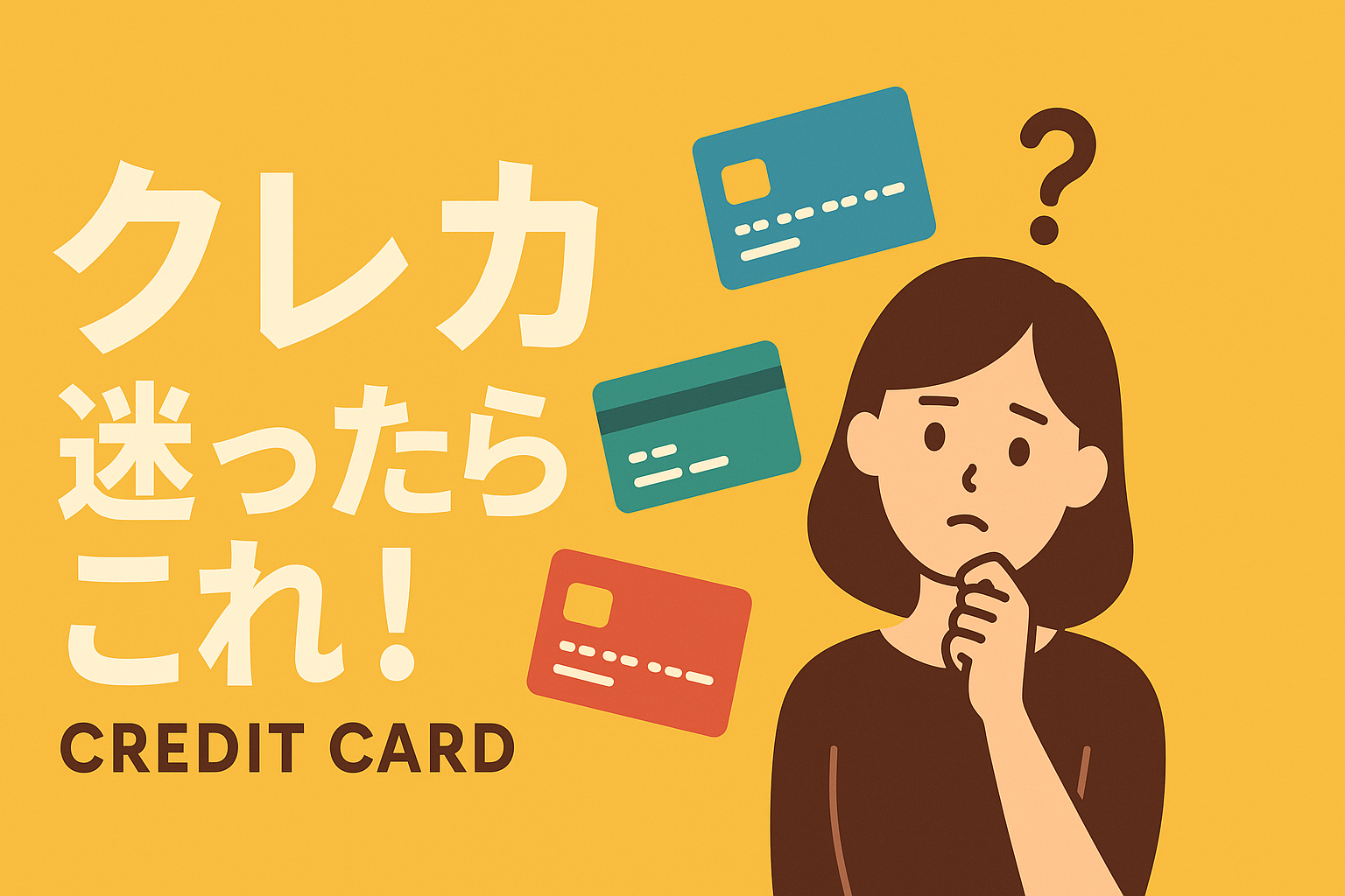 結局どれがいいの?クレカ迷子のための「最後の一択」診断