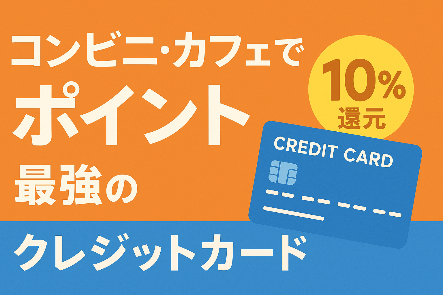コンビニ・カフェでポイント10%還元!?特定店舗で最強のカードを徹底調査