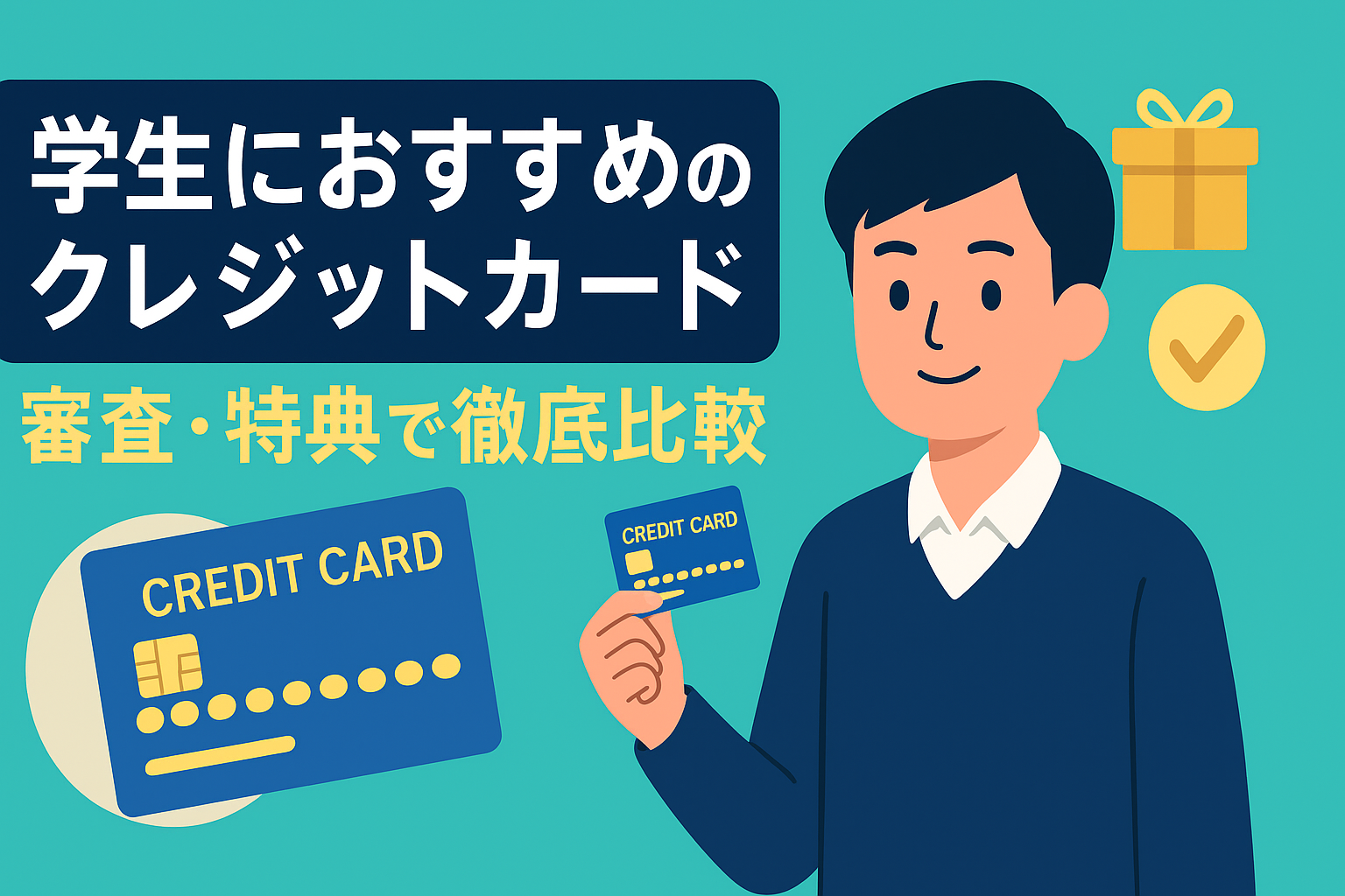 学生が1枚目に選ぶべきクレジットカード。審査の通りやすさと特典で比較
