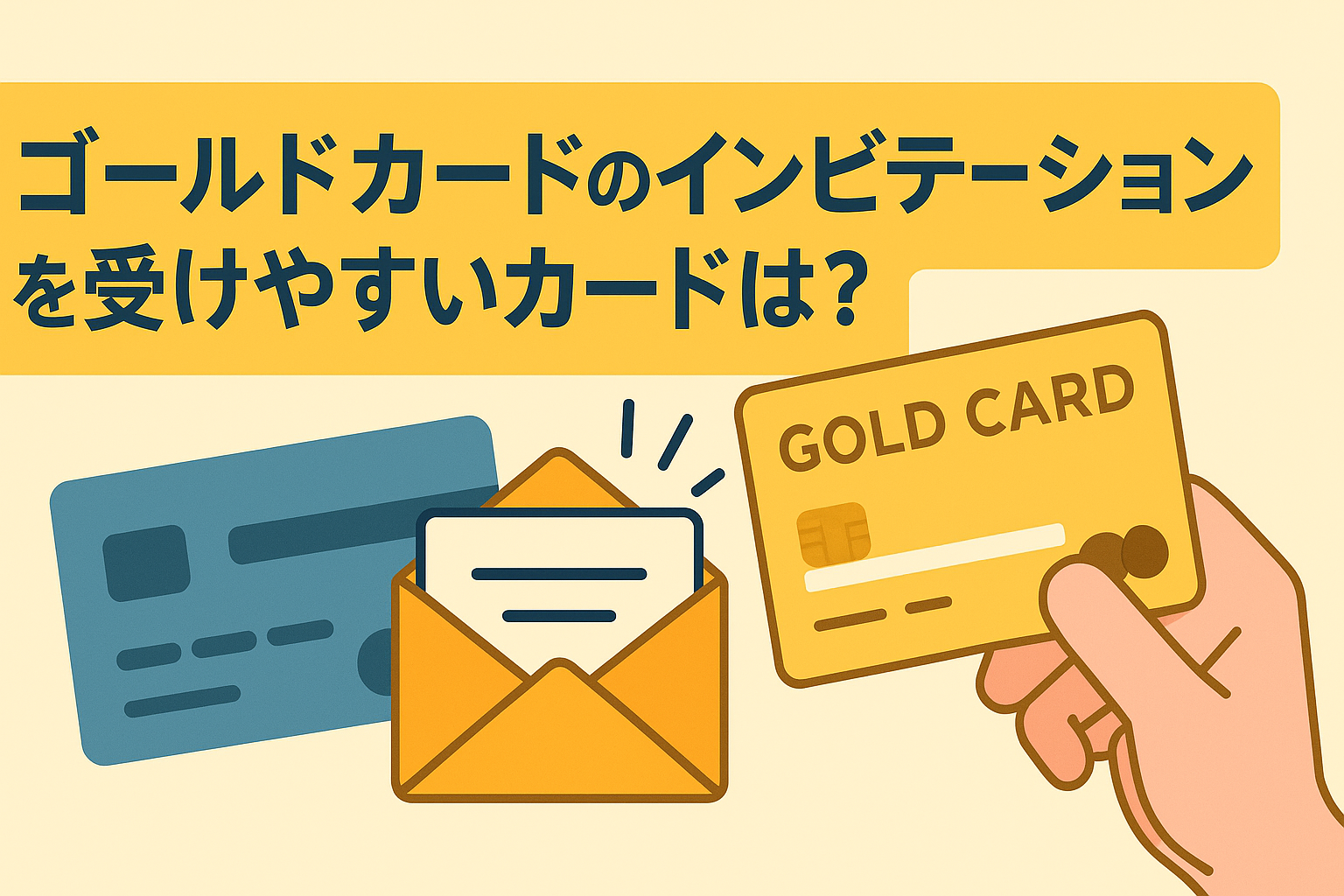 ゴールドカードへのインビテーション（招待）が届きやすいカードと条件一覧