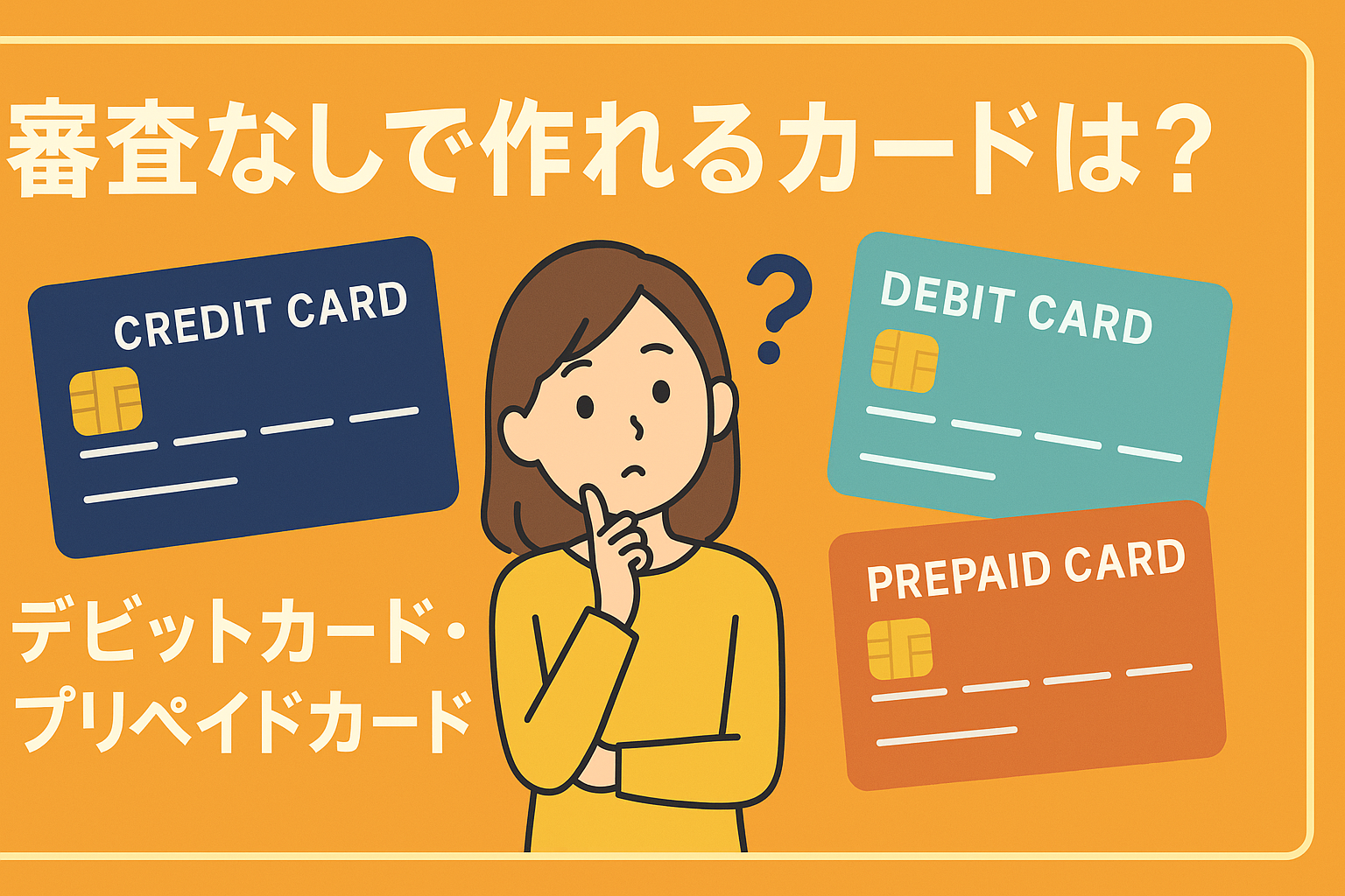 審査なしのカードはある？デビットカード・プリペイドカードとの使い分け術