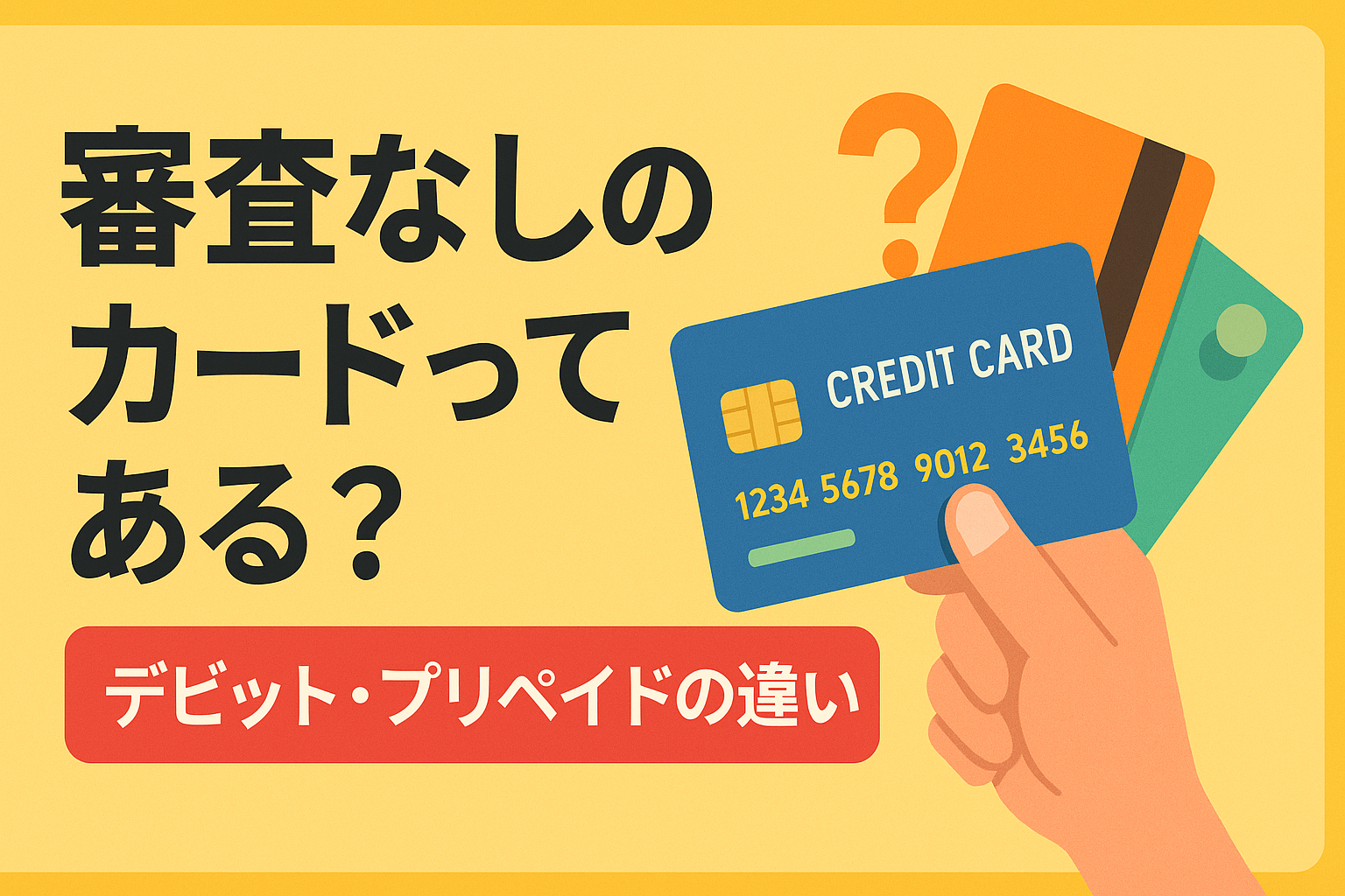 審査なしのカードはある？デビットカード・プリペイドカードとの使い分け術