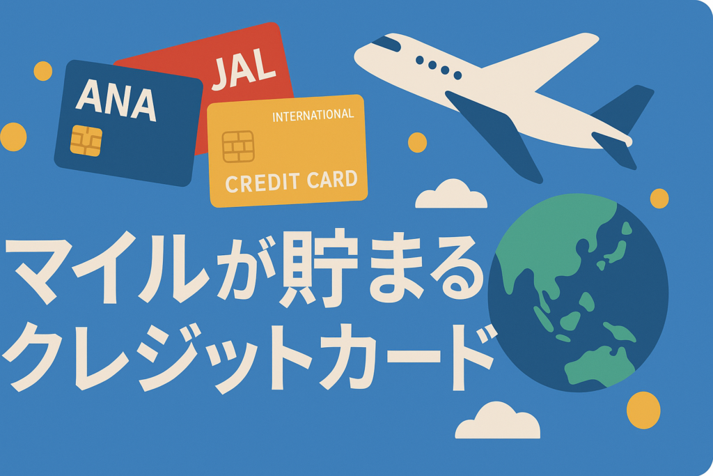 マイルを貯めるならどれ？ANA・JAL・海外航空会社に強い最強マイレージカード