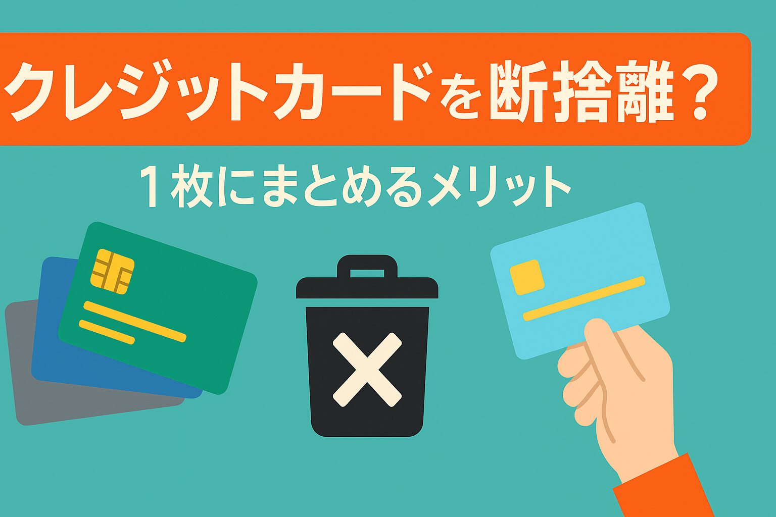 クレジットカードを「断捨離」する方法。複数持ちを1枚に絞るメリット