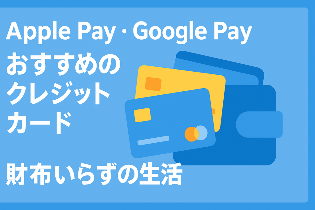 「Apple Pay」「Google Pay」登録におすすめのカード。財布いらずの生活へ