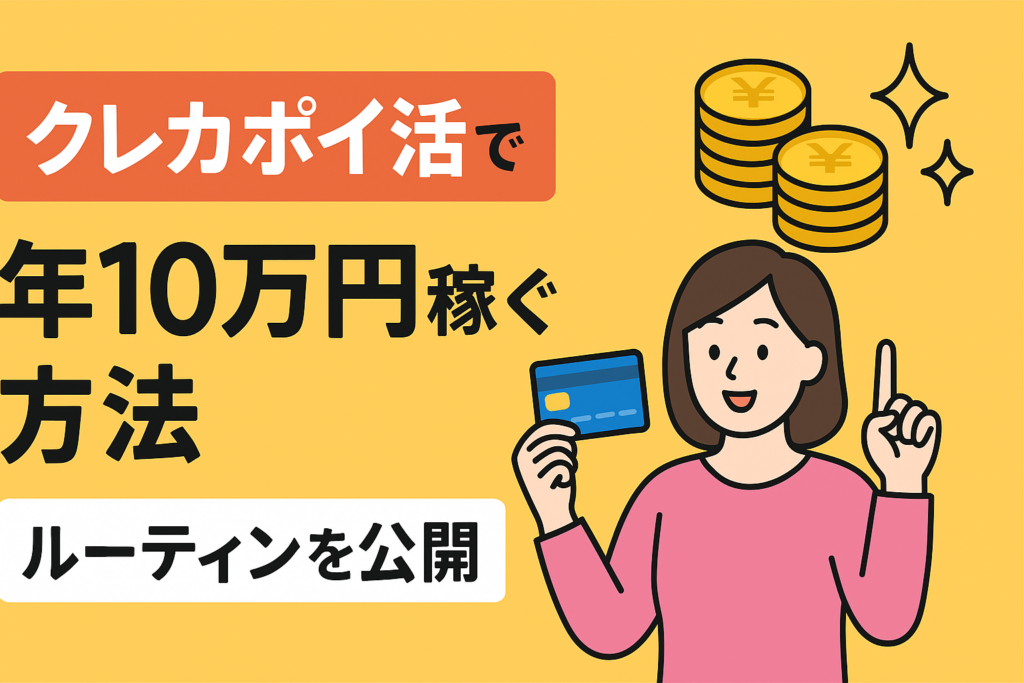 【実録】クレカポイ活だけで年10万円稼ぐ方法。私が実践したルーティン公開