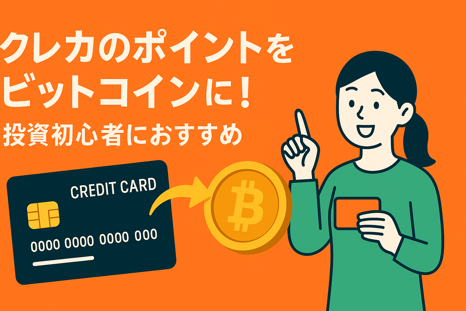 クレカのポイントを「ビットコイン」に変える。投資初心者におすすめのカード