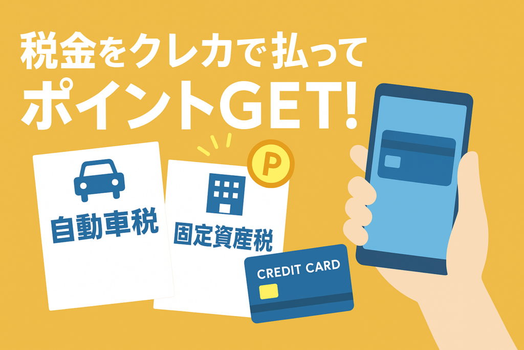 固定資産税・自動車税をクレカで払ってポイントを貰う「スマホ決済」活用術
