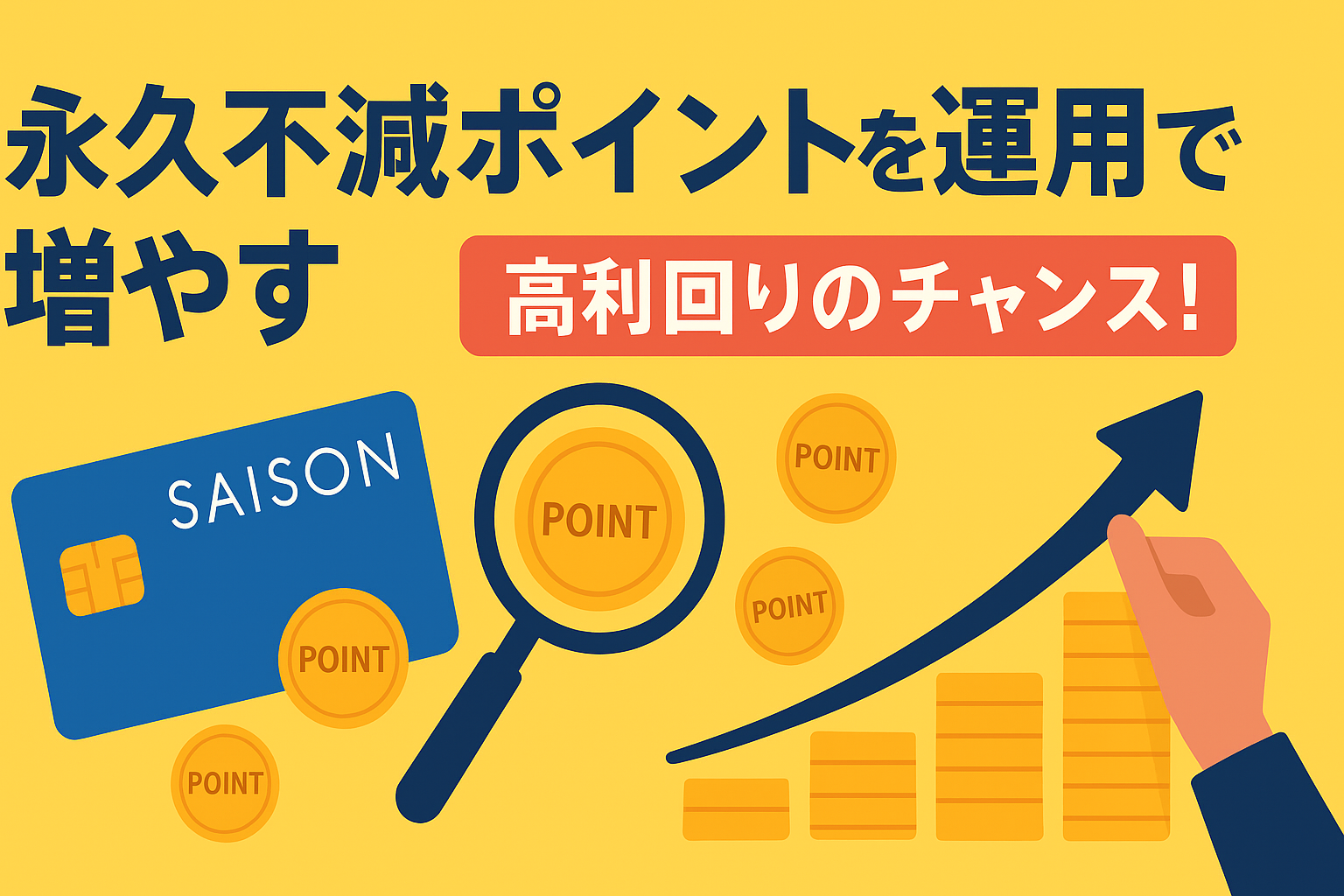 セゾンカードの「永久不滅ポイント」を運用して増やす。驚きの利回りを公開