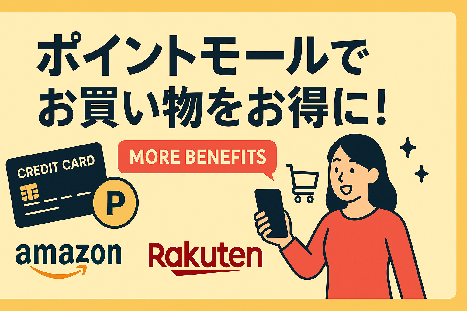クレカの「ポイントモール」経由で買い物すると、Amazonも楽天ももっとお得に