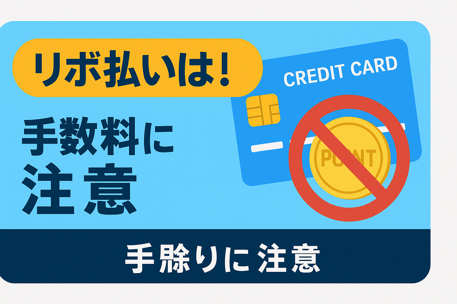 リボ払いのポイント還元に騙されるな！手数料で損をしないための絶対条件