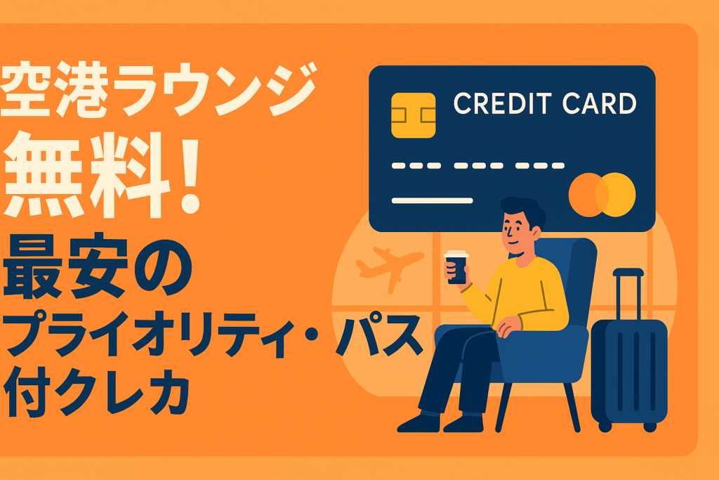 空港ラウンジが無料！「プライオリティ・パス」が付帯する最安のクレカ