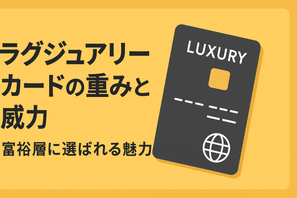 ラグジュアリーカード（金属製）の重みと威力。富裕層に選ばれる独自の魅力