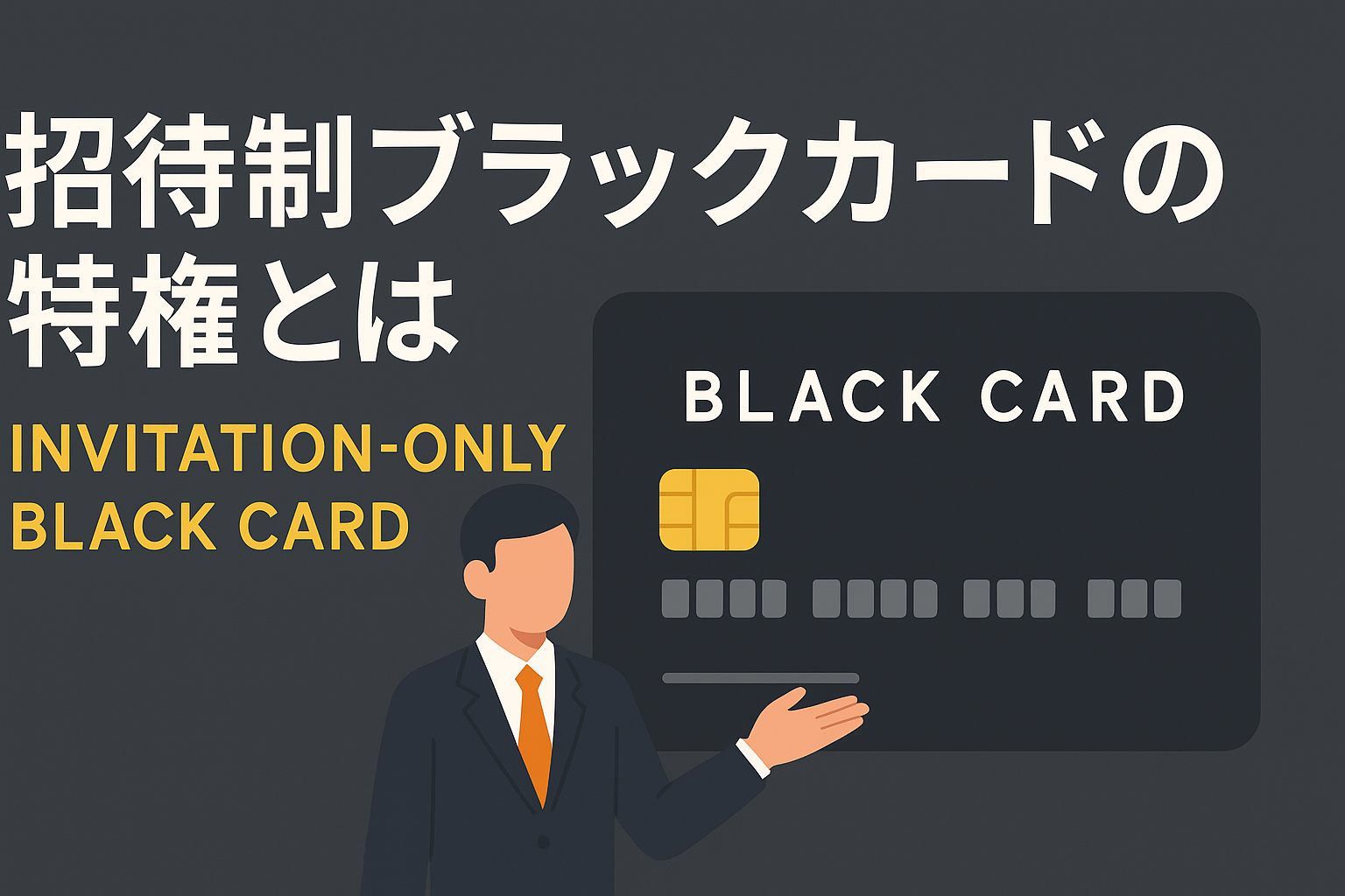 インビテーション限定「ブラックカード」の世界。選ばれし者だけの特権とは