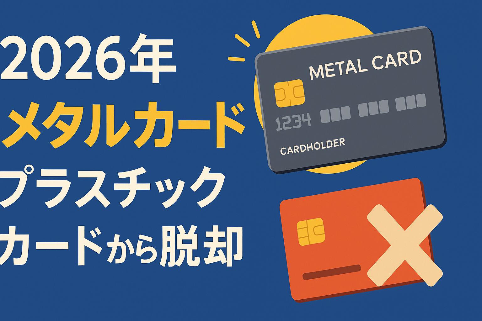 2026年の「メタルカード」ブーム。プラスチックカードを卒業するメリット
