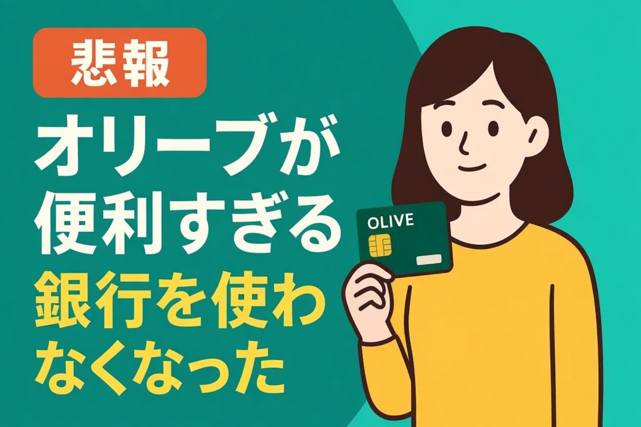 【悲報】三井住友カードの「オリーブ」が便利すぎて、他の銀行を使わなくなった