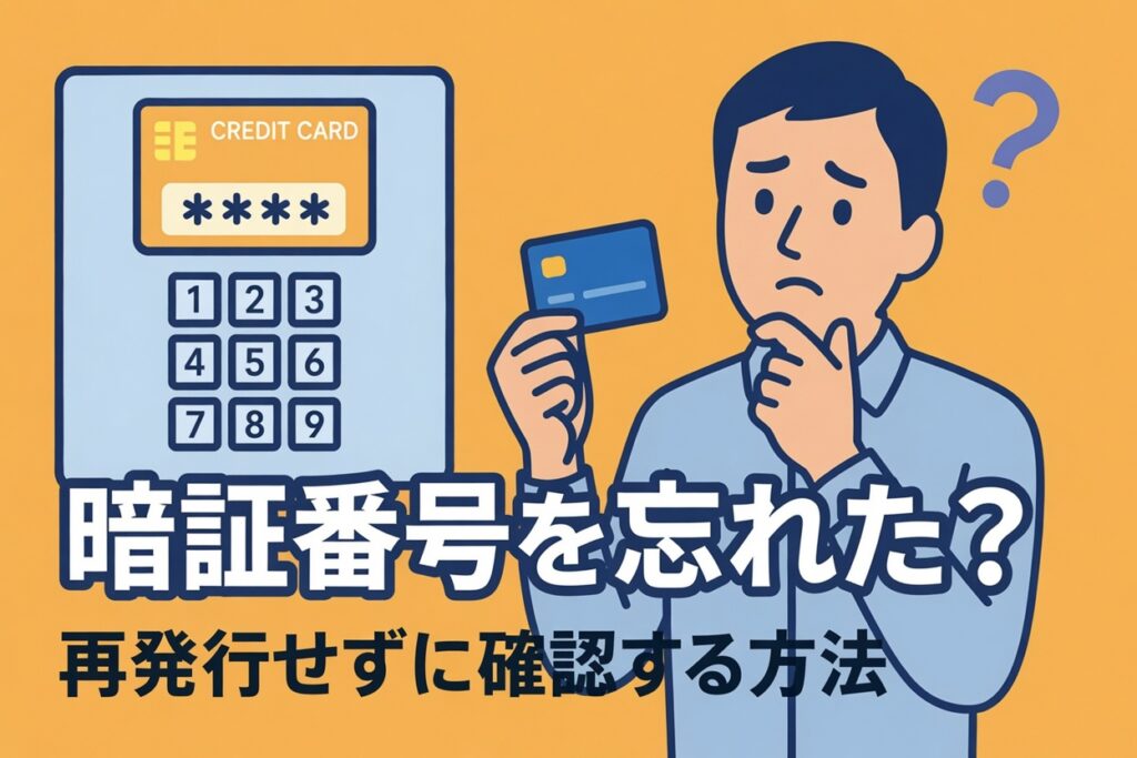 クレカの「暗証番号」を忘れた！再発行せずに確認する方法はある？