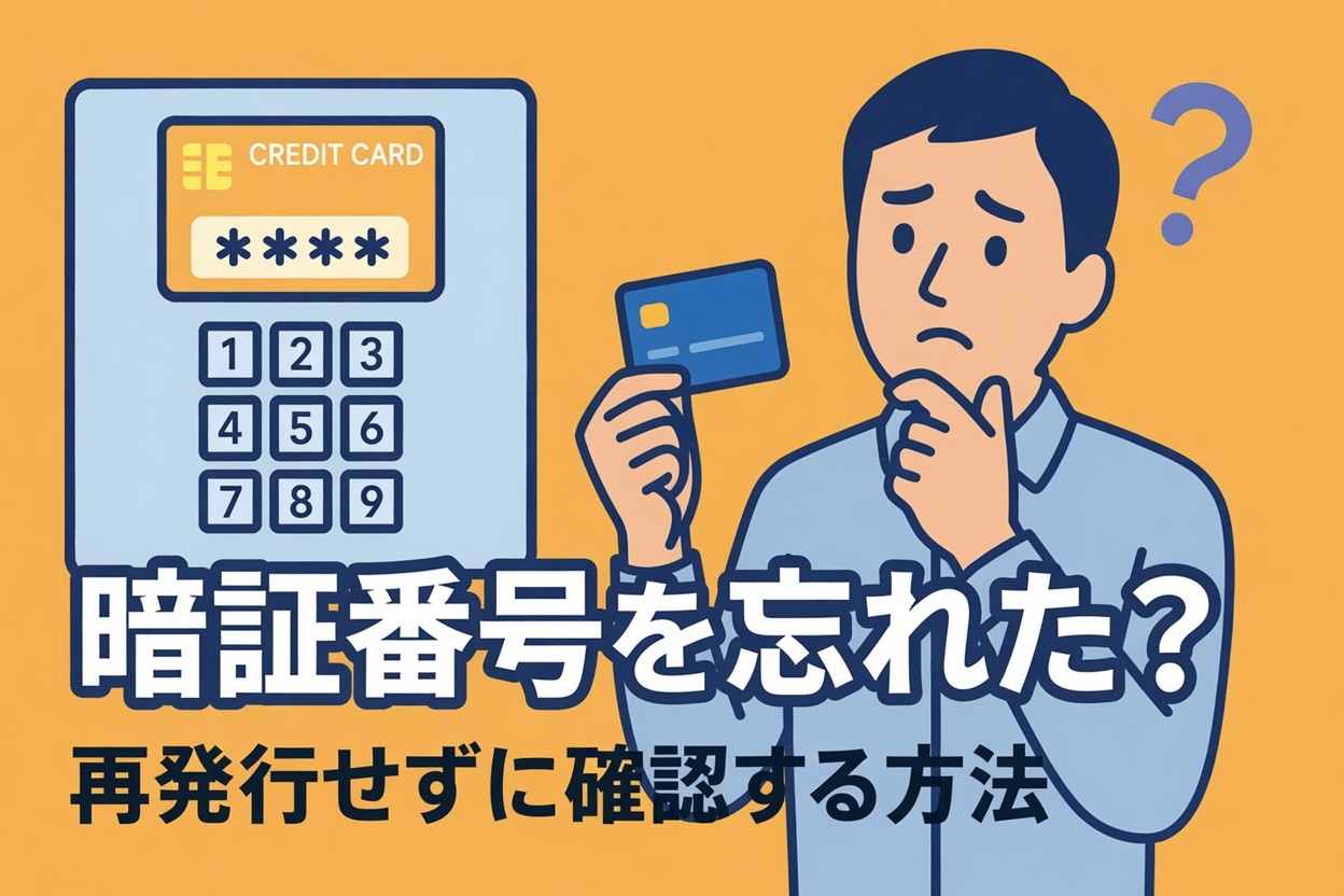 クレカの「暗証番号」を忘れた!再発行せずに確認する方法はある?