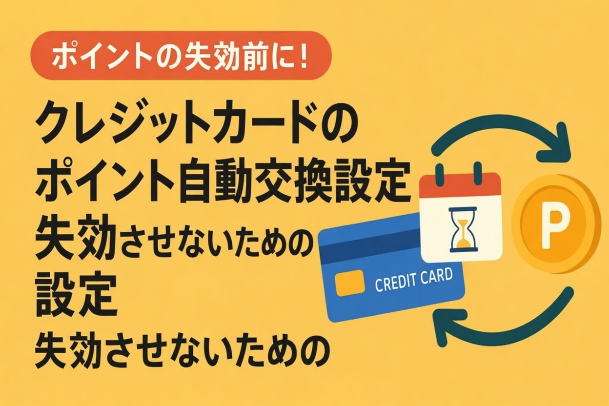 クレカのポイントには「有効期限」がある！失効させないための自動交換設定